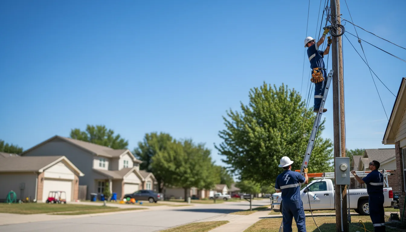 Residential electrician providing installation services in Plain, WI